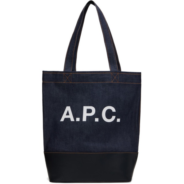  아페쎄 A.P.C. Navy & Black Axelle Tote 241252F049008