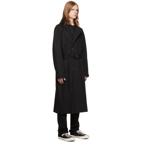  아페쎄 A.P.C. Black Lou Trench Coat 241252M184001