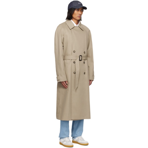  아페쎄 A.P.C. Beige Lou Trench Coat 241252M184000