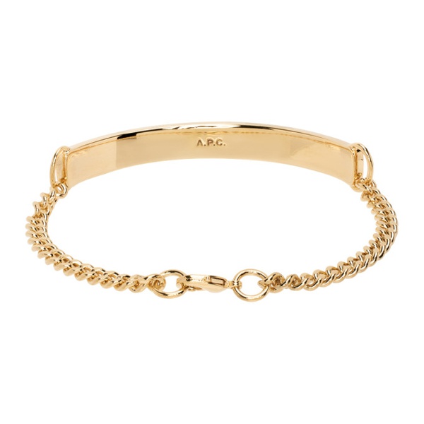  아페쎄 A.P.C. Gold Darwin Bracelet 231252M142008