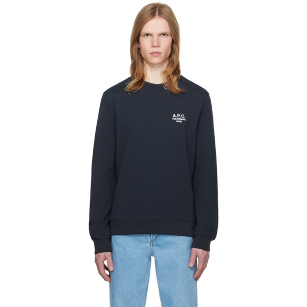  아페쎄 A.P.C. Navy Rider Sweatshirt 241252M204011