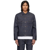 아페쎄 A.P.C. Indigo Stitching Denim Jacket 241252M177001