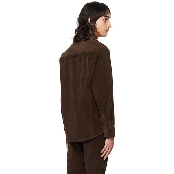  아페쎄 A.P.C. Brown Bobby Shirt 241252M192014