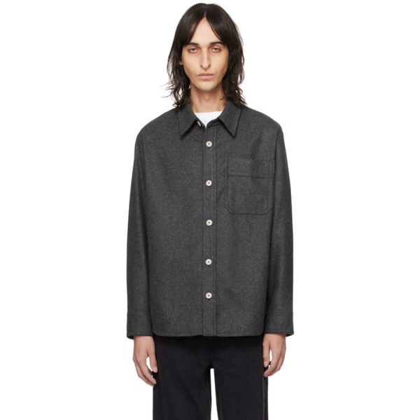  아페쎄 A.P.C. Gray Basile Shirt 241252M192012