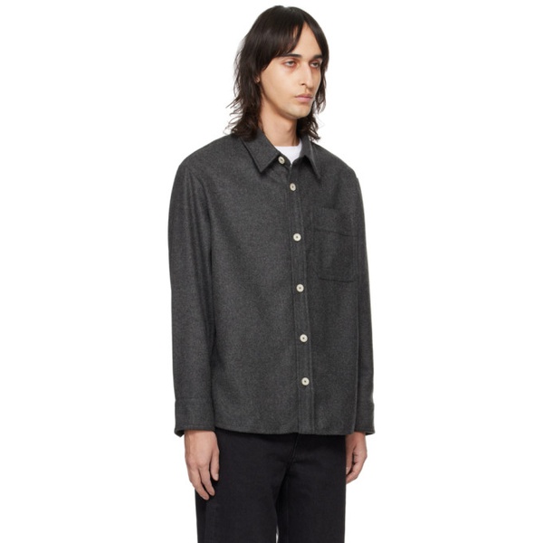  아페쎄 A.P.C. Gray Basile Shirt 241252M192012