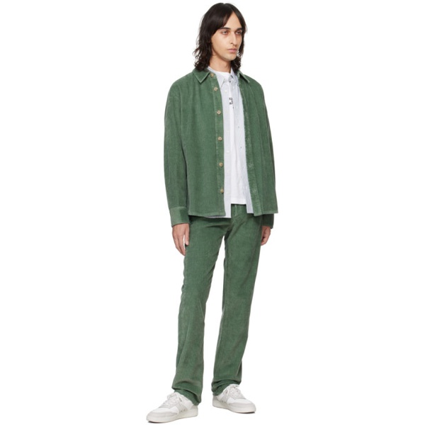  아페쎄 A.P.C. Green Bobby Shirt 241252M192016