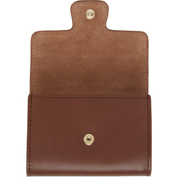  아페쎄 A.P.C. Brown Astra Compact Card Holder 241252F037003