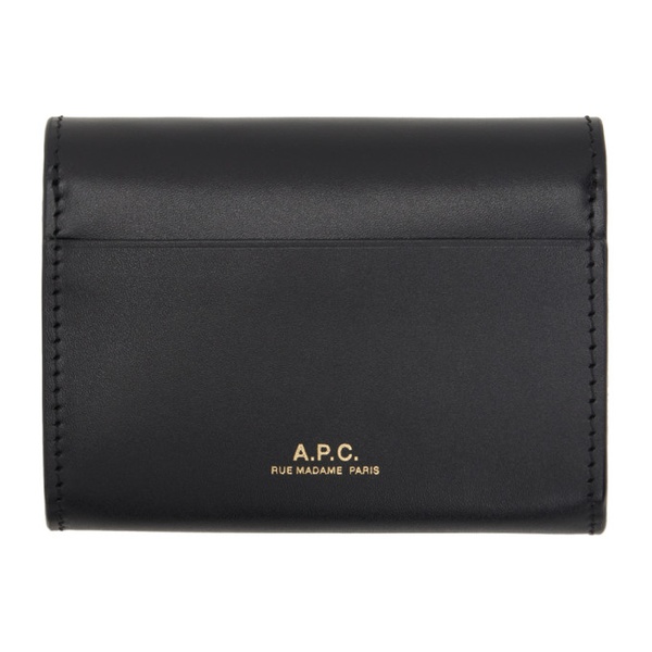  아페쎄 A.P.C. Black Astra Compact Card Holder 241252F037007