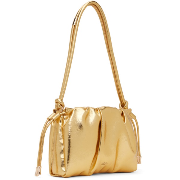  아페쎄 A.P.C. Gold Ninon Mini Shoulder Bag 241252F048015