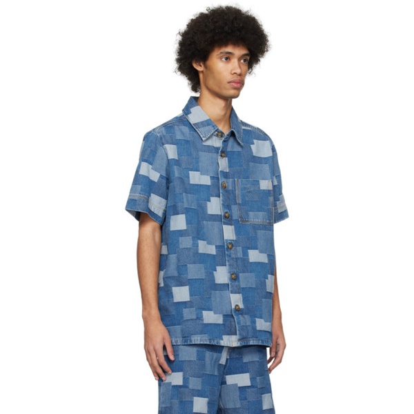  아페쎄 A.P.C. Blue Gil Denim Shirt 241252M192035