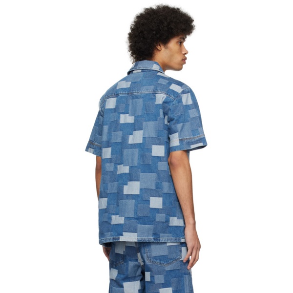  아페쎄 A.P.C. Blue Gil Denim Shirt 241252M192035