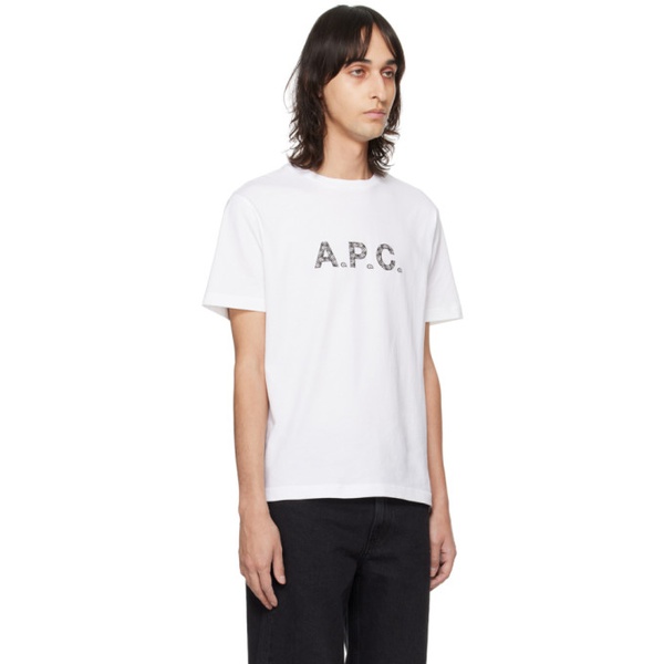  아페쎄 A.P.C. White James T-Shirt 241252M213049