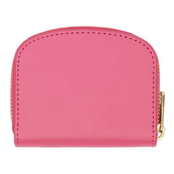  아페쎄 A.P.C. Pink Demi-Lune Mini Compact Wallet 241252F038008