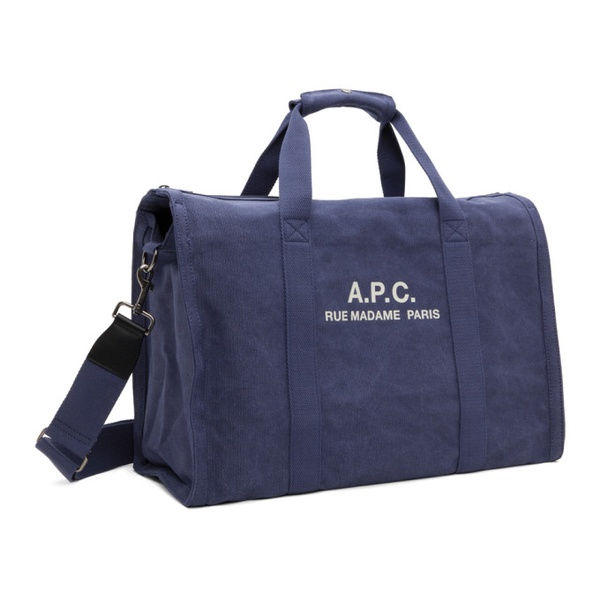  아페쎄 A.P.C. Blue Recuperation Gym Bag 241252M169003