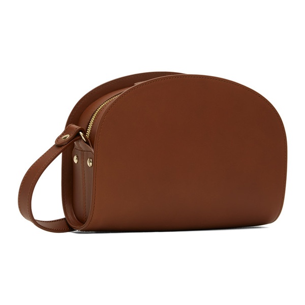  아페쎄 A.P.C. Brown Demi-Lune Bag 241252F048054