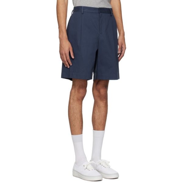  아페쎄 A.P.C. Navy Crew Shorts 241252M193004