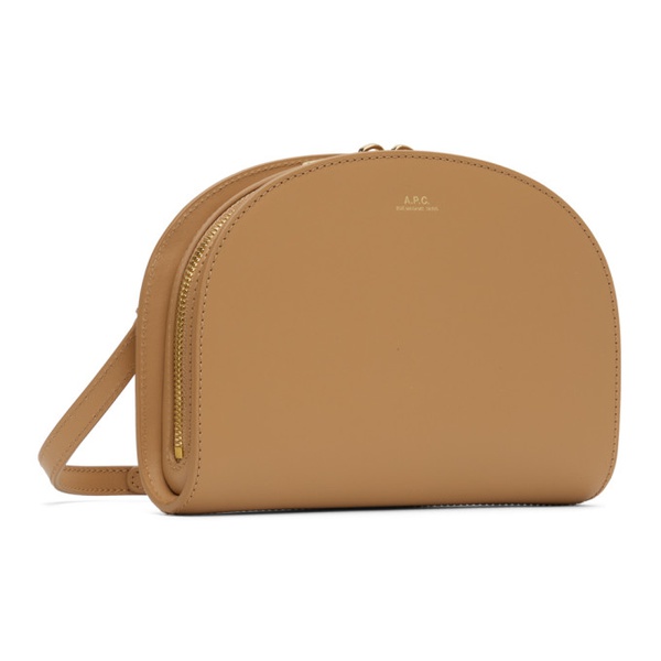  아페쎄 A.P.C. Tan Demi-Lune Clutch 241252F048120