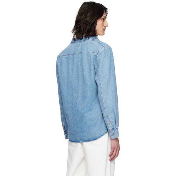  아페쎄 A.P.C. Blue Vittorio Denim Shirt 241252M192040