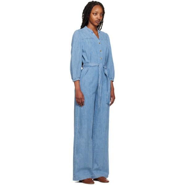  아페쎄 A.P.C. Blue Dolores Denim Jumpsuit 231252F070001