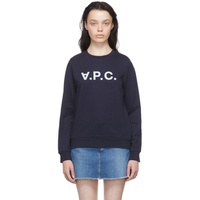 아페쎄 A.P.C. Navy Cotton Sweatshirt 222252F096000