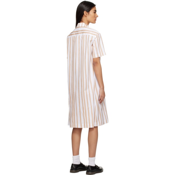  아페쎄 A.P.C. Brown & White Rosita Midi Dress 231252F054010