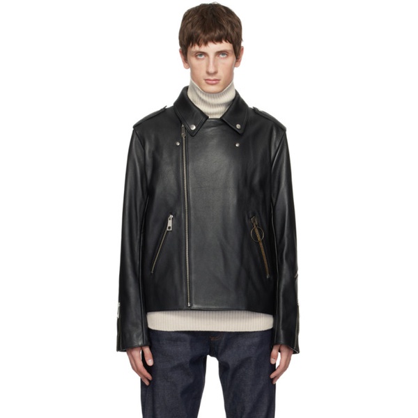  아페쎄 A.P.C. Black JW 앤더슨 JW Anderson 에디트 Edition Leather Jacket 232252M181001