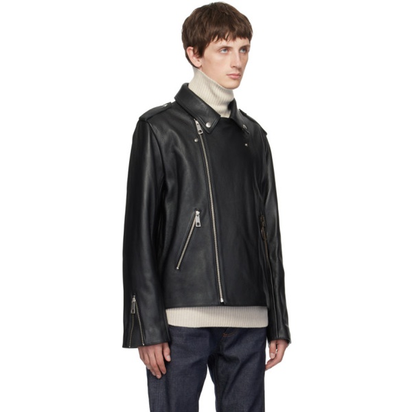  아페쎄 A.P.C. Black JW 앤더슨 JW Anderson 에디트 Edition Leather Jacket 232252M181001