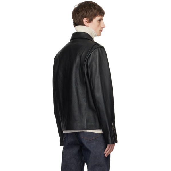  아페쎄 A.P.C. Black JW 앤더슨 JW Anderson 에디트 Edition Leather Jacket 232252M181001