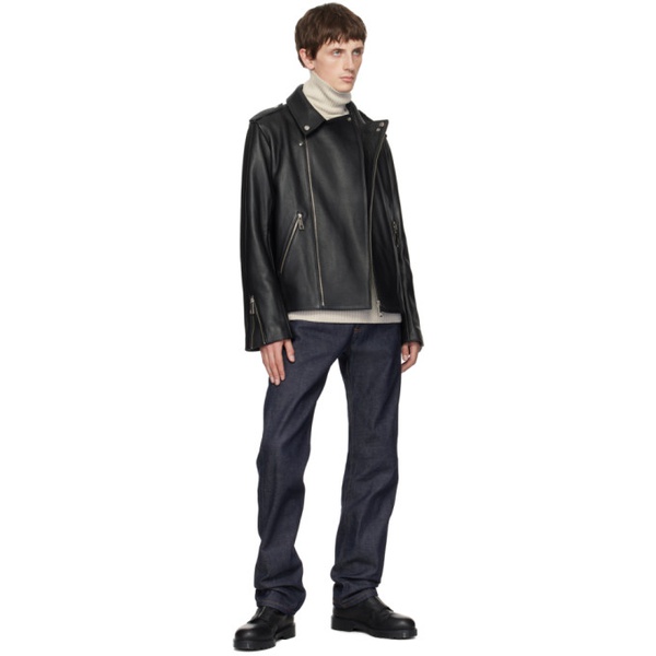  아페쎄 A.P.C. Black JW 앤더슨 JW Anderson 에디트 Edition Leather Jacket 232252M181001