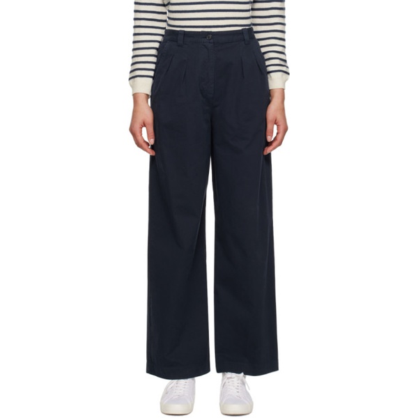  아페쎄 A.P.C. Navy Tressie Trousers 232252F087002