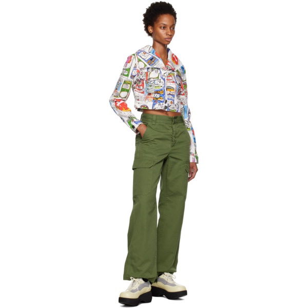  아페쎄 A.P.C. Green Jane Birkin 에디트 Edition Cargo Nine Trousers 222252F087009