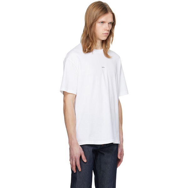  아페쎄 A.P.C. White Kyle T-Shirt 241252M213010