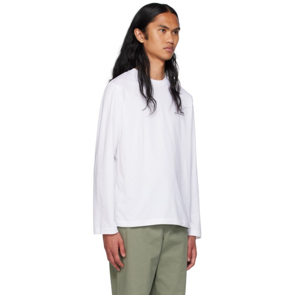  아페쎄 A.P.C. White Item Long Sleeve T-Shirt 232252M213042