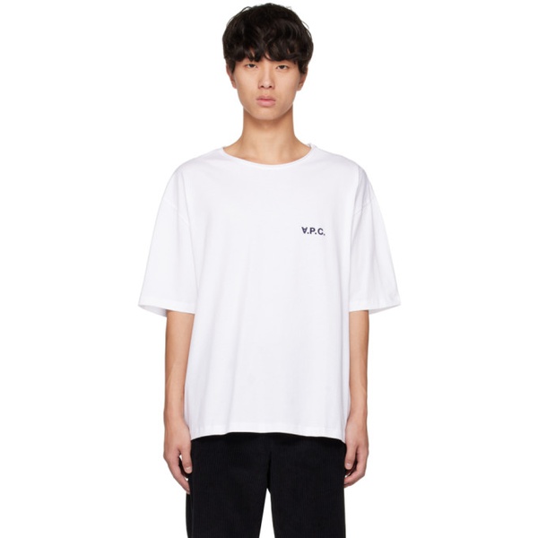  아페쎄 A.P.C. White Jeremy T-Shirt 231252M213014