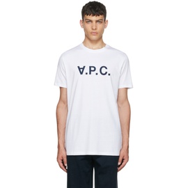 아페쎄 A.P.C. White Cotton T-Shirt 222252M213077