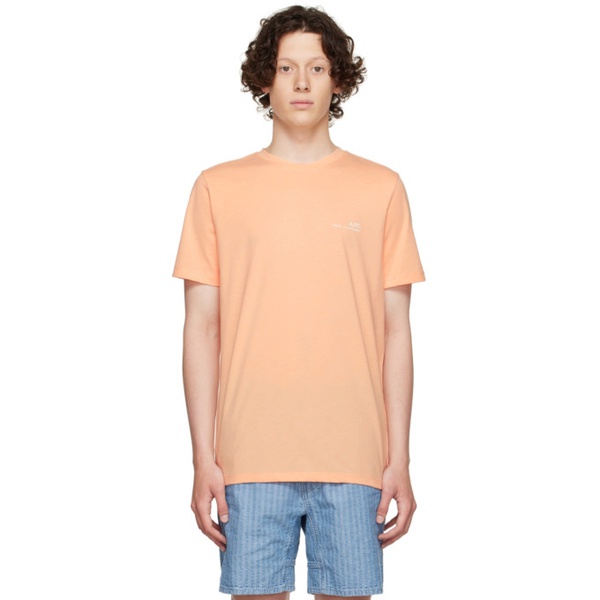  아페쎄 A.P.C. Pink Cotton T-Shirt 222252M213080