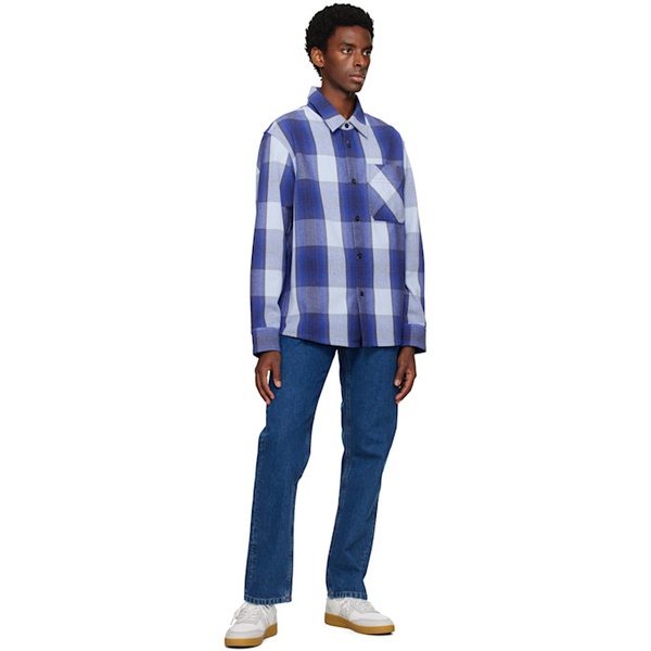  아페쎄 A.P.C. Blue Basile Shirt 231252M192044