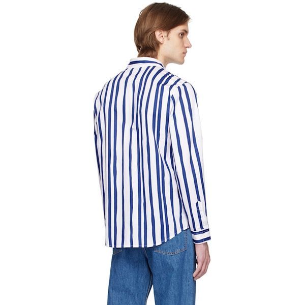  아페쎄 A.P.C. Blue & White Mathieu Shirt 231252M192064