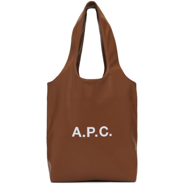  아페쎄 A.P.C. Brown Ninon Small Tote 241252M172003