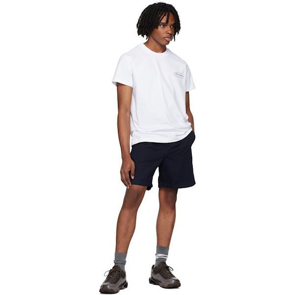  아페쎄 A.P.C. Navy JJJJound 에디트 Edition Weekend Shorts 242252M193000