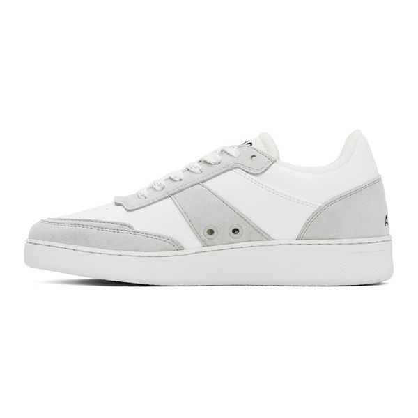  아페쎄 A.P.C. White & Gray Plain Sneakers 242252M237002