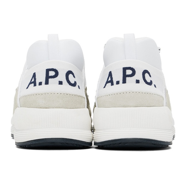  아페쎄 A.P.C. White Run Around Sneakers 242252M237004