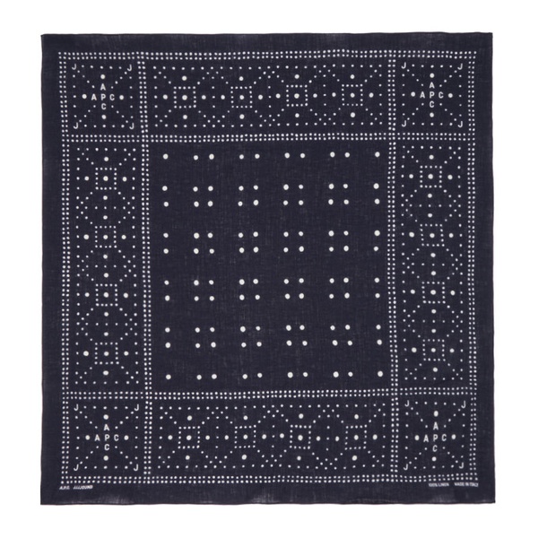  아페쎄 A.P.C. Navy JJJJound 에디트 Edition Scarf 242252M150000