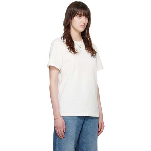  아페쎄 A.P.C. 오프화이트 Off-White Standard Rue Madame T-Shirt 242252F110021