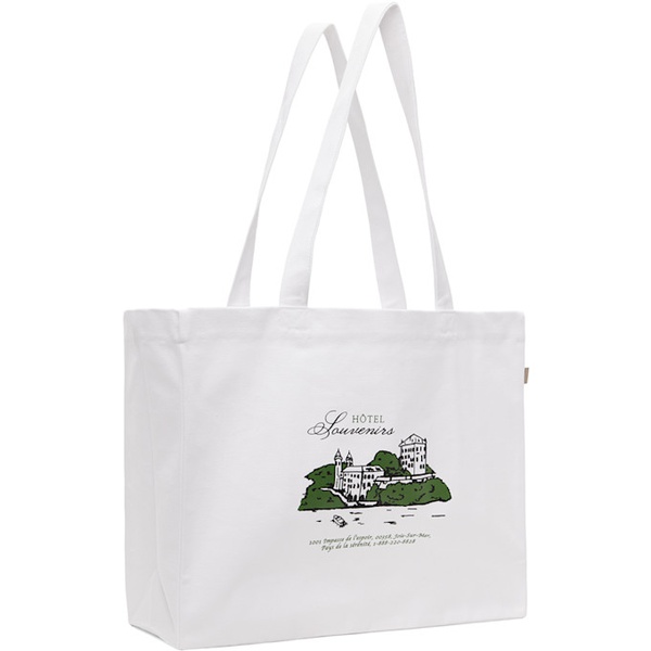  아페쎄 A.P.C. White JJJJound 에디트 Edition Hoetel Souvenirs Tote 242252M172001