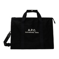 아페쎄 A.P.C. Black Recuperation Gym Weekender Bag 242252M169001