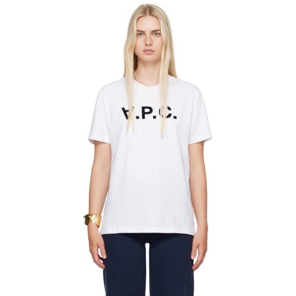  아페쎄 A.P.C. White Standard Grand V.P.C. T-Shirt 242252F110026