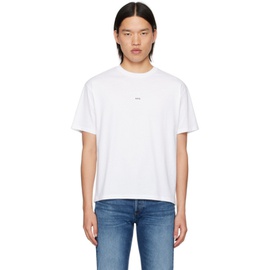 아페쎄 A.P.C. White Boxy Printed Micro Logo T-Shirt 242252M213020