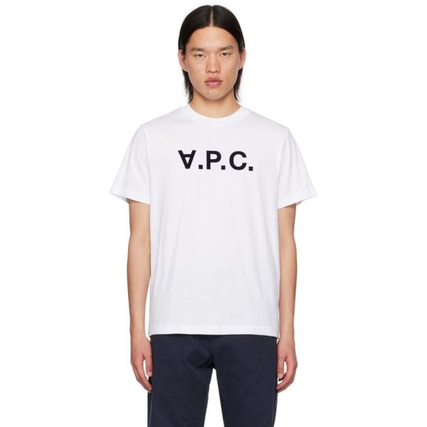  아페쎄 A.P.C. White Standard Grand V.P.C. T-Shirt 242252M213032