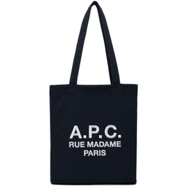 아페쎄 A.P.C. Navy Lou Rue Madame Shopping Tote 242252M172003